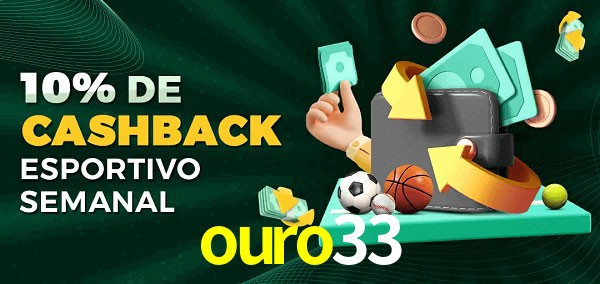 10% de bônus de cashback na ouro33