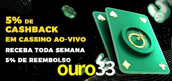 Promoções do cassino ao Vivo ouro33